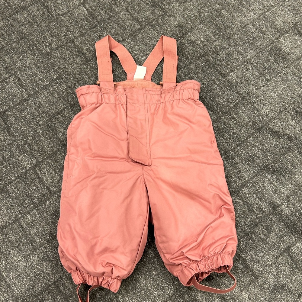 Baby girl pink snowsuit NWOT